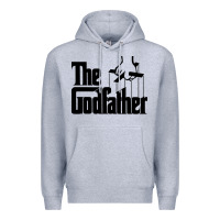 Heather Grey the godfather original white title Premium Hoodie - artisFamous