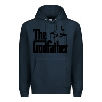 Navy the godfather original white title Premium Hoodie - artisFamous