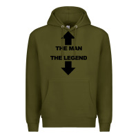 Army Green the man the legend funny adult humor Premium Hoodie - artisFamous