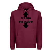 Burgundy the man the legend funny adult humor Premium Hoodie - artisFamous