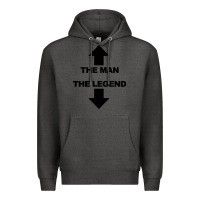 Charcoal Heather the man the legend funny adult humor Premium Hoodie - artisFamous