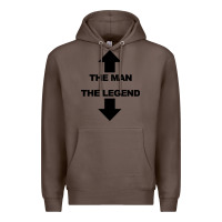 Coffee the man the legend funny adult humor Premium Hoodie - artisFamous