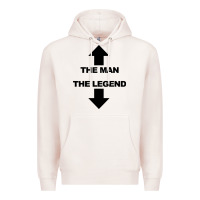 Pale Pink the man the legend funny adult humor Premium Hoodie - artisFamous
