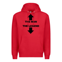 Red the man the legend funny adult humor Premium Hoodie - artisFamous