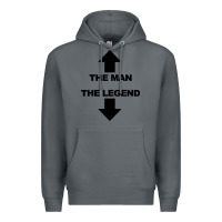 Rock the man the legend funny adult humor Premium Hoodie - artisFamous