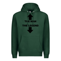 Sports Green the man the legend funny adult humor Premium Hoodie - artisFamous