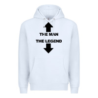 White the man the legend funny adult humor Premium Hoodie - artisFamous