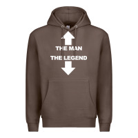 Coffee the man the legend funny adult humor Premium Hoodie - artisFamous
