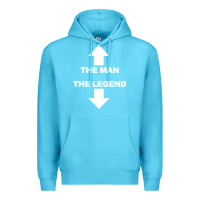 Ocean Blue the man the legend funny adult humor Premium Hoodie - artisFamous