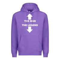 Purple the man the legend funny adult humor Premium Hoodie - artisFamous