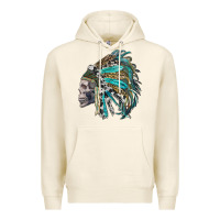 Tofu western indian headdress with skull Premium Hoodie - RanaPortraitStore