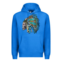True Royal western indian headdress with skull Premium Hoodie - RanaPortraitStore