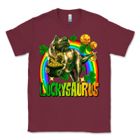 Burgundy luckysaurus St. Patricks Day Classic Tee - FaDigitalArtStudio
