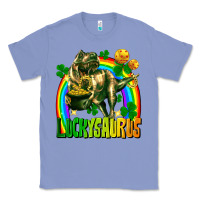 Colony Blue luckysaurus St. Patricks Day Classic Tee - FaDigitalArtStudio