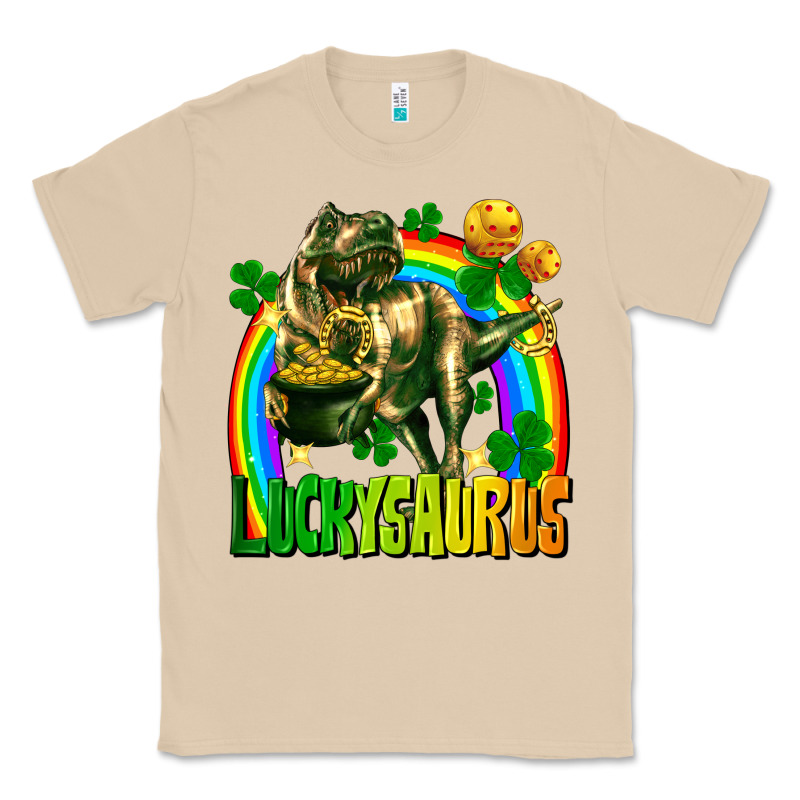 Luckysaurus St. Patricks Day Classic Tee by FaDigitalArtStudio | Teevron