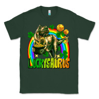 Sports Green luckysaurus St. Patricks Day Classic Tee - FaDigitalArtStudio