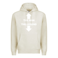 Oatmeal Heather the man the legend funny adult humor Premium Hoodie - artisFamous