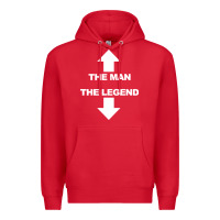 Red the man the legend funny adult humor Premium Hoodie - artisFamous
