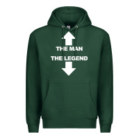 Sports Green the man the legend funny adult humor Premium Hoodie - artisFamous