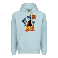 Blue Mist bark at the moon Premium Hoodie - artisFamous
