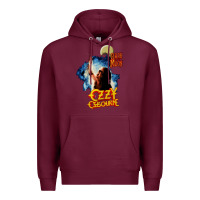 Burgundy bark at the moon Premium Hoodie - artisFamous