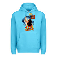 Ocean Blue bark at the moon Premium Hoodie - artisFamous
