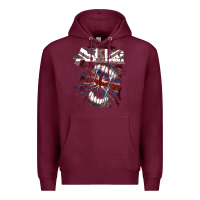 Burgundy asking alexandria flag Premium Hoodie - artisFamous