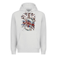 Dove Grey asking alexandria flag Premium Hoodie - artisFamous