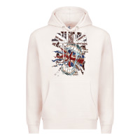 Pale Pink asking alexandria flag Premium Hoodie - artisFamous