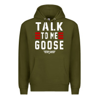 Army Green top gun talk to me goose distressed Premium Hoodie - artisFamous