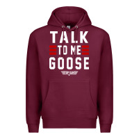 Burgundy top gun talk to me goose distressed Premium Hoodie - artisFamous