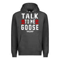 Charcoal Heather top gun talk to me goose distressed Premium Hoodie - artisFamous