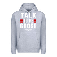 Heather Grey top gun talk to me goose distressed Premium Hoodie - artisFamous