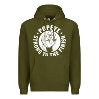 Army Green strong to the finish Premium Hoodie - artisFamous