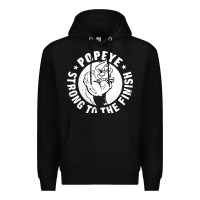 Black strong to the finish Premium Hoodie - artisFamous