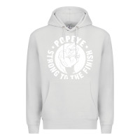Dove Grey strong to the finish Premium Hoodie - artisFamous