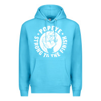Ocean Blue strong to the finish Premium Hoodie - artisFamous