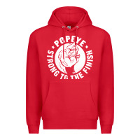 Red strong to the finish Premium Hoodie - artisFamous