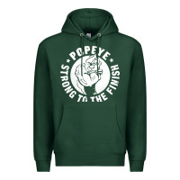 Sports Green strong to the finish Premium Hoodie - artisFamous