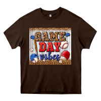Chocolate Brown game day vibes tumbler Heavy Core Tee - BundleAndBundleShop