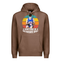 Chestnut tom daley knitting is my favourite sport  3 Premium Hoodie - artisFamous