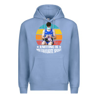 Colony Blue tom daley knitting is my favourite sport  3 Premium Hoodie - artisFamous
