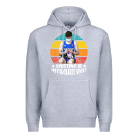 Heather Grey tom daley knitting is my favourite sport  3 Premium Hoodie - artisFamous