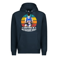 Navy tom daley knitting is my favourite sport  3 Premium Hoodie - artisFamous