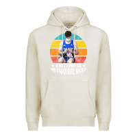 Oatmeal Heather tom daley knitting is my favourite sport  3 Premium Hoodie - artisFamous