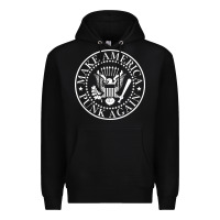 Black funny make america punk again vintage rock seal Premium Hoodie - artisFamous