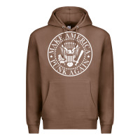Chestnut funny make america punk again vintage rock seal Premium Hoodie - artisFamous