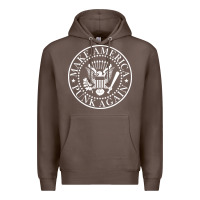 Coffee funny make america punk again vintage rock seal Premium Hoodie - artisFamous