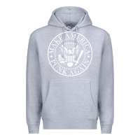 Heather Grey funny make america punk again vintage rock seal Premium Hoodie - artisFamous