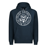 Navy funny make america punk again vintage rock seal Premium Hoodie - artisFamous